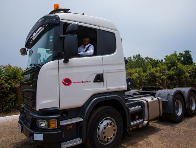 Meet the woman leading an all-female truck driving logistics company that is delivering fuel to Ghana&#039;s gold mines